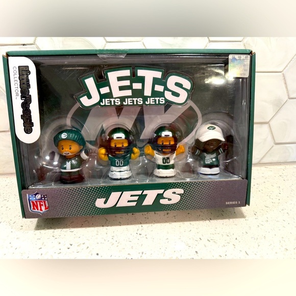 Fisher-Price Other - Little People New York Jets Football NFL 4 Pack JETS Uniforms NEW
